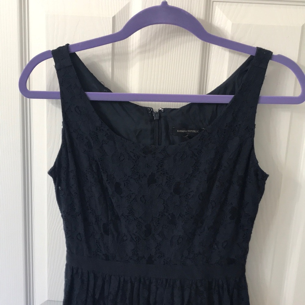 *Last Chance* Banana Republic Navy Blue Lace Dress
